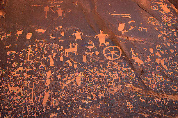 istock Indian petroglyphs, Newspaper Rock State Historic Monument, Utah 506930225