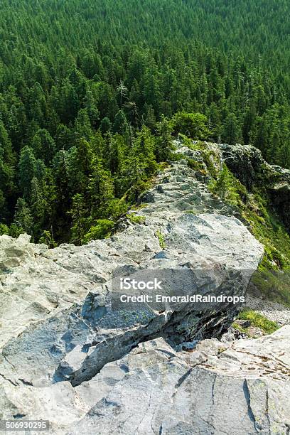 Jagged Narrow Rocky Ridge Stock Photo - Download Image Now - Activity, Cliff, Forest