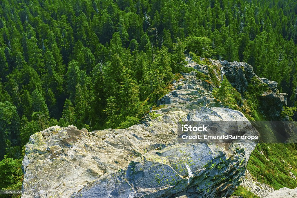 Schmale Ridge mit steilen Hänge - Lizenzfrei Aktivitäten und Sport Stock-Foto