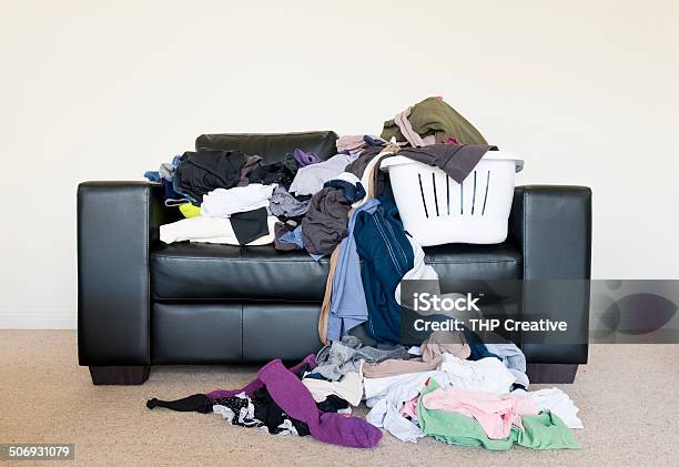 Pile Of Washing Stock Photo - Download Image Now - Laundry, Messy, Heap