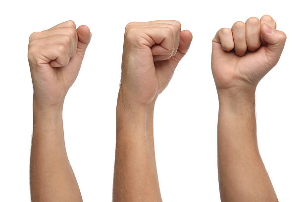 istock Hand signs. Punch fist isolated on white background 506931975