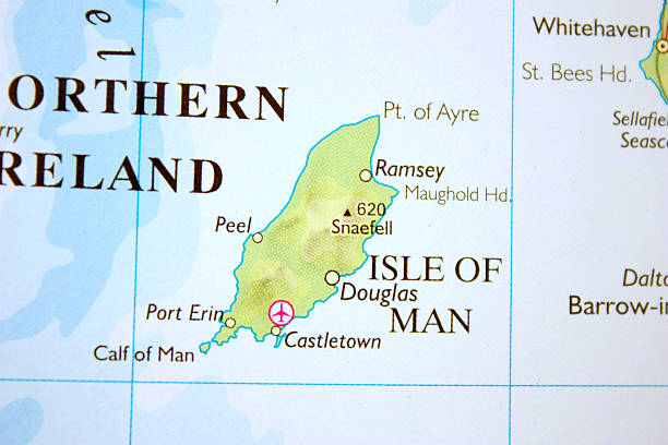 Map showing the Isle of Man