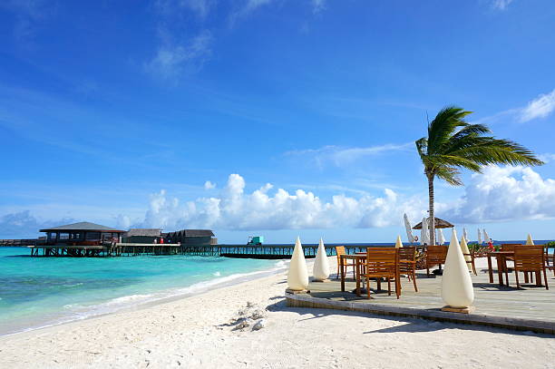 istock Beautiful beach with water at Maldives 506935475