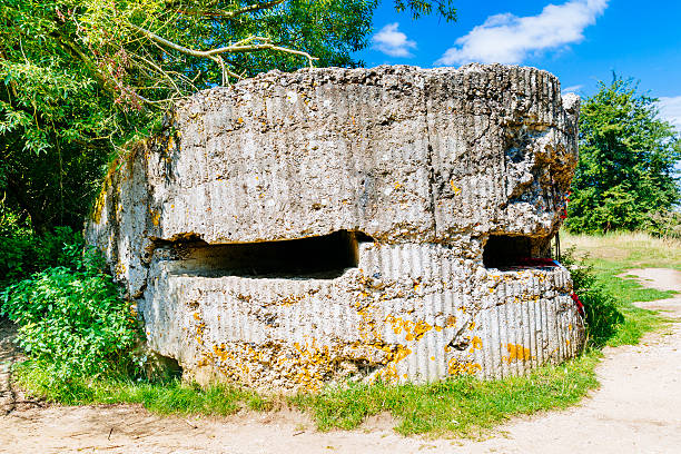 World War 1 German pill-box on Hill 60 just south of Zillebeke in the Flanders region of Belgium. AdobeRGB colorspace.