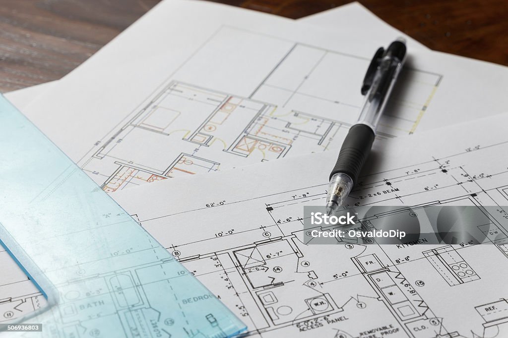 Plan de la casa - Foto de stock de Arquitecto libre de derechos