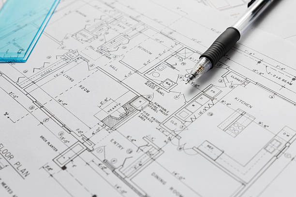 House Plan stock photo