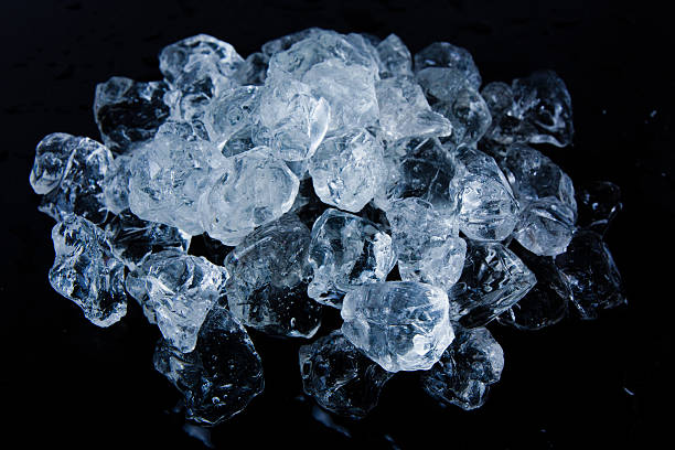 istock Beautiful Ice cubes. White crystals 506937485