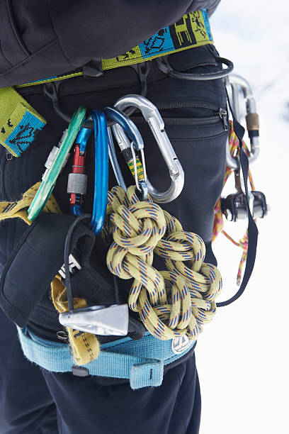 istock Hiker's Belt Filled With Safety Ropes 506937721