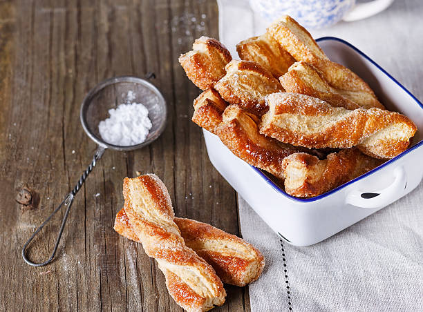 Sfogliatine is traditional Italian dessert stock photo