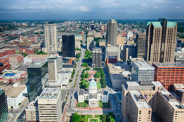 istock Old Court House surrounded by downtown St. Louis 506974743