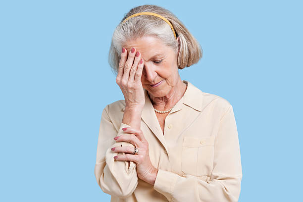 istock Senior woman studio portrait 506975311