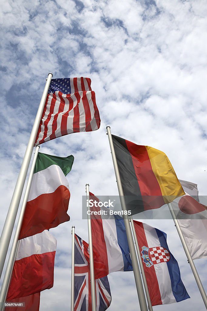 Different Flags Croatian Flag Stock Photo