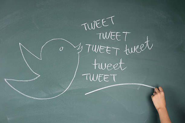 Illustration Social Web written on gray background