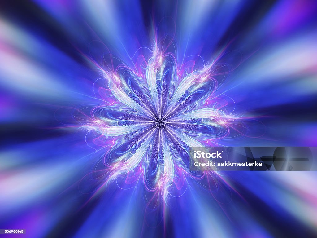 Colorful chakra Magic blue mandala energy, chakra, computer generated abstract background Abstract Stock Photo