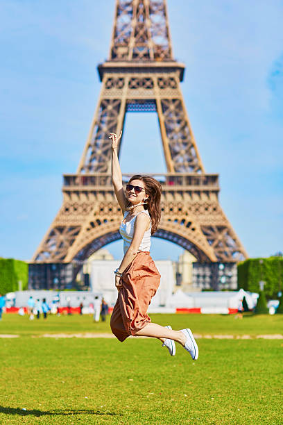 istock Young tourist near the Eiffel tower 506990116