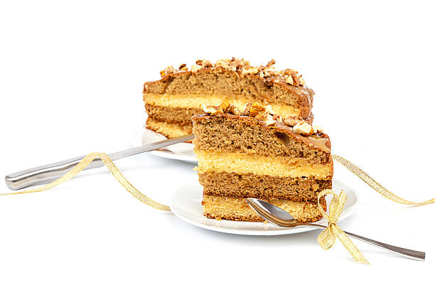 istock Piece of cake on a saucer with a spoon. 506990520