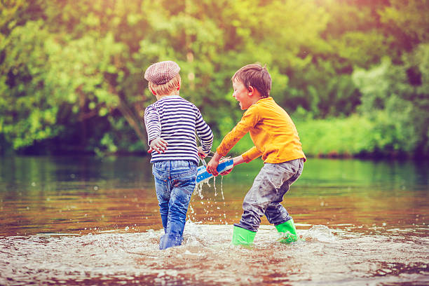 istock Children with toy ship 506991190