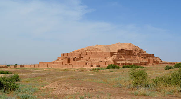 Iran, Chogha Zanbil ziggurat Chogha Zanbil is an ancient Elamite complex in the Khuzestan province of Iran. It is one of the few existent ziggurats outside of Mesopotamia, designated by UNESCO. It lies approximately 30 km south-east of Susa and 80 km north of Ahvaz. It was built about 1250 BC by the king Untash-Napirisha, mainly to honor the great god Inshushinak. Its original name was Dur Untash, which means “town of Untash”. khuzestan province stock pictures, royalty-free photos & images
