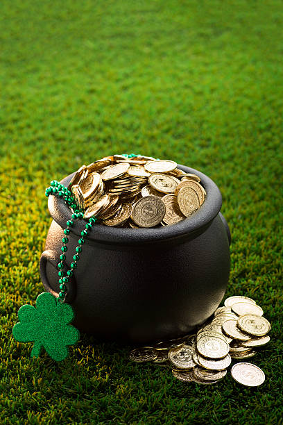 istock Big Pot of Gold on St. Patrick's Day 507000446