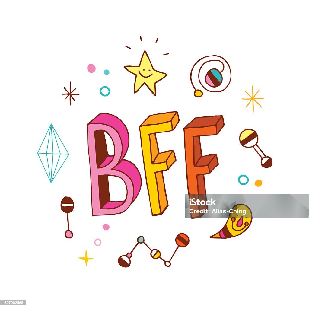 Bff Best Friends Forever Stock Illustration - Download Image Now ...