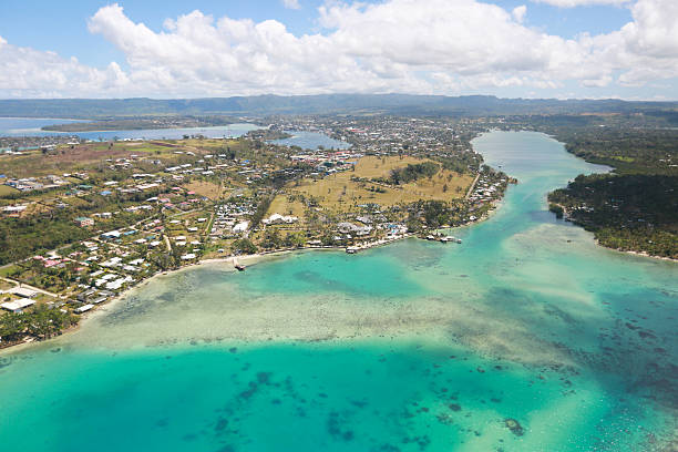 istock Aerial view of a coastline 507003024