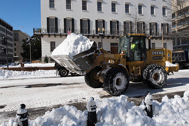 serviços de remoção de neve - snow removal - fotografias e filmes do acervo