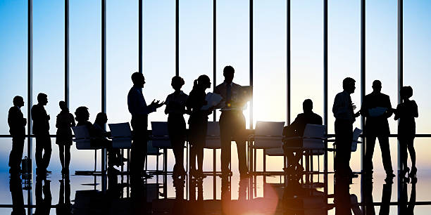 istock Business People Meeting Discussion Back Lit Concept 507005590