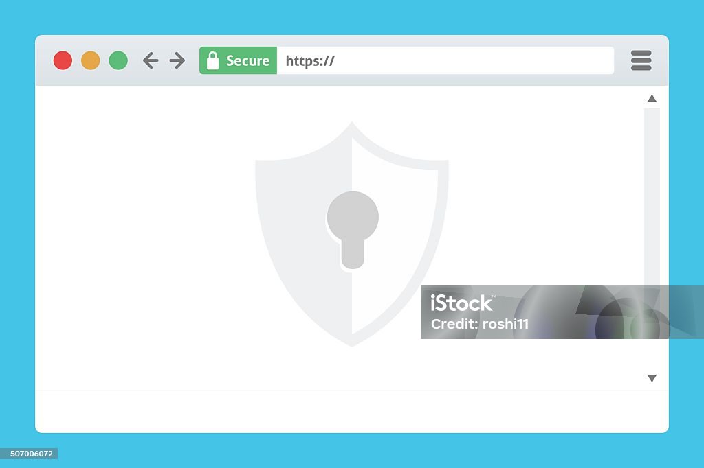 Secure Website Browser With Ssl Https Stock Illustration - Download ...