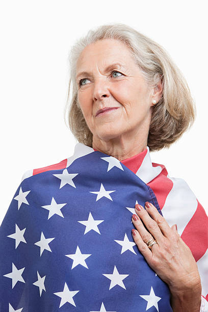 istock Senior woman studio portrait 507006201