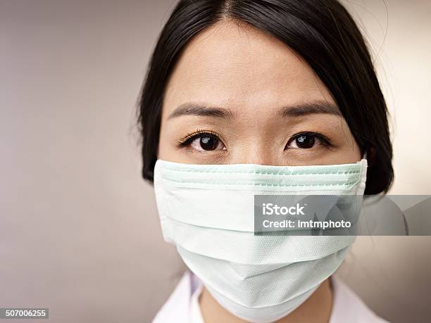 Woman With Mask Stock Photo - Download Image Now - Doctor, Chinese Culture, Chinese Ethnicity
