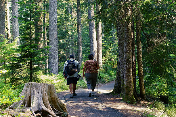 istock Man And Woman On Day Hike 507007809