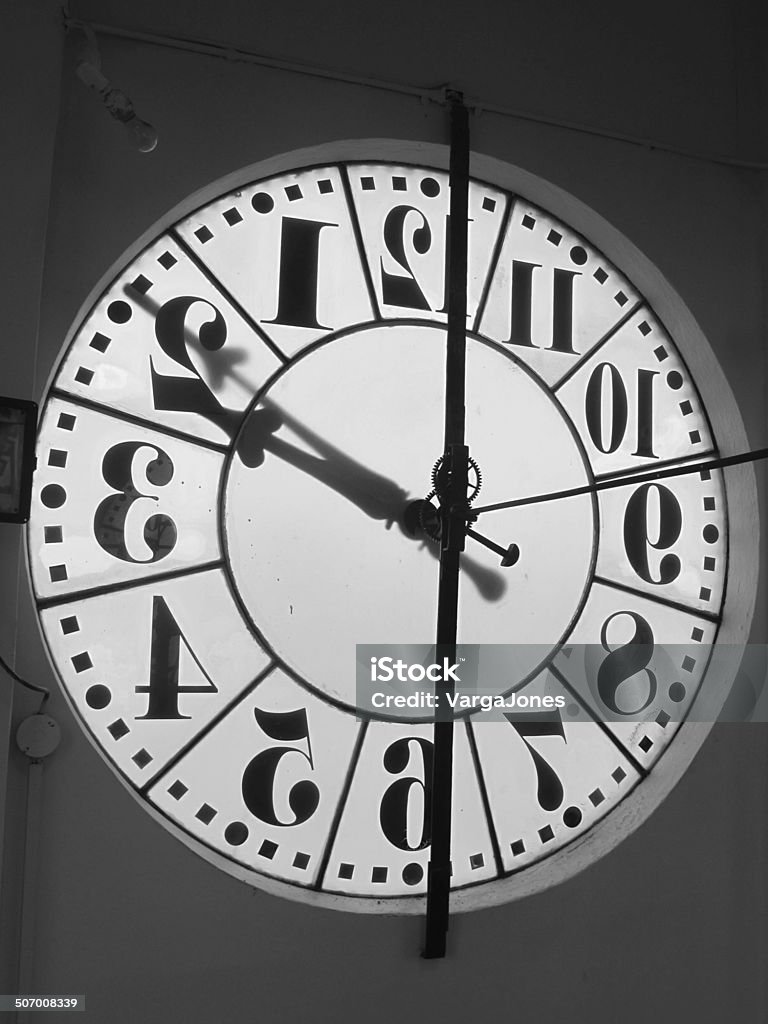 Clock In Reverse Reverse Clock Face Stock Photo - Download Image Now - Reversing, Time ...