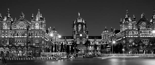 Chhatrapati Shivaji Terminus (CST) formerly Victoria Terminus in Mumbai stock photo