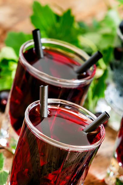 istock Cold vodka with blackcurrant juice and fresh berries 507026576