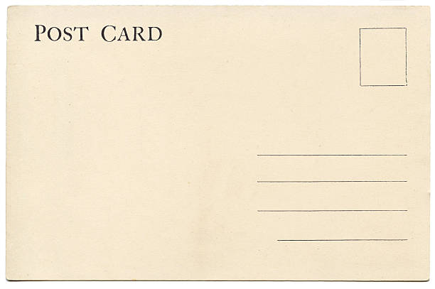 istock Back of vintage blank postcard 507026696