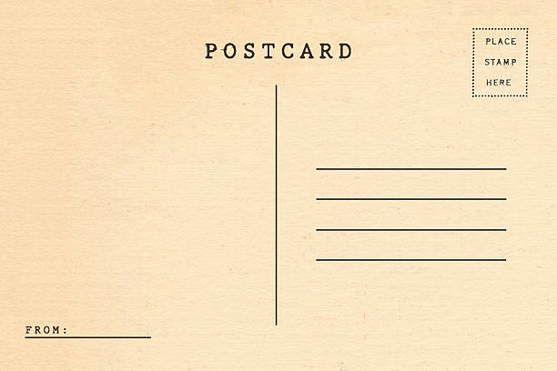 istock Back of vintage blank postcard 507026800