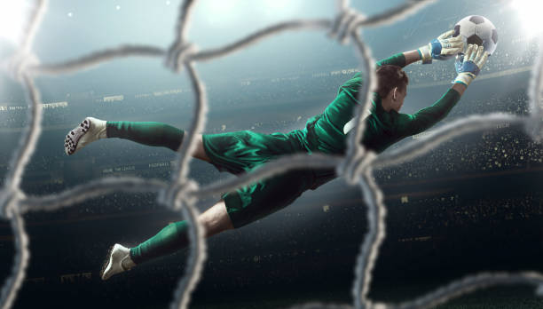 istock Soccer game moment with goalkeeper 507027192