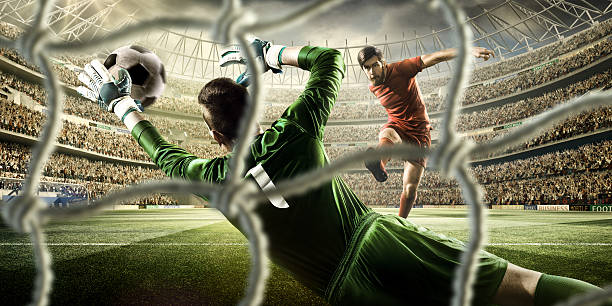istock Soccer game moment with goalkeeper 507028114