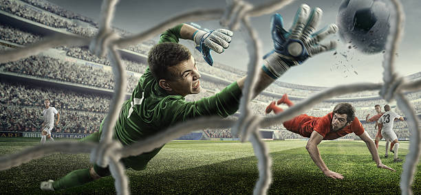 istock Soccer game moment with goalkeeper 507028186