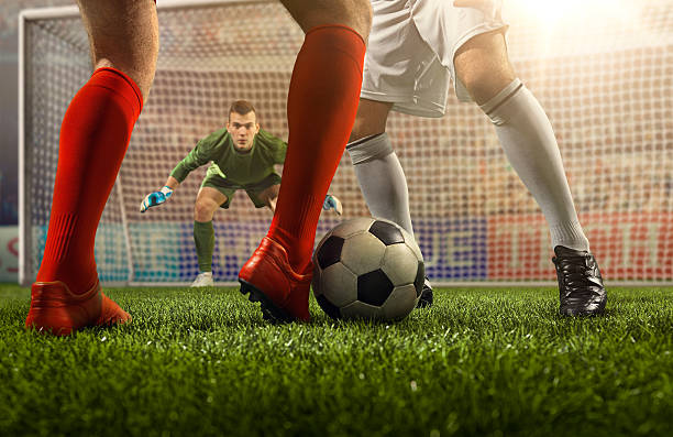 istock Soccer game moment with goalkeeper 507028376