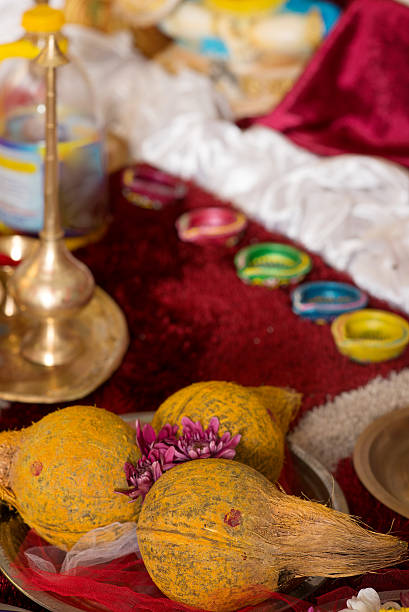 istock Traditional Indian Hindu religious praying objects 507028824
