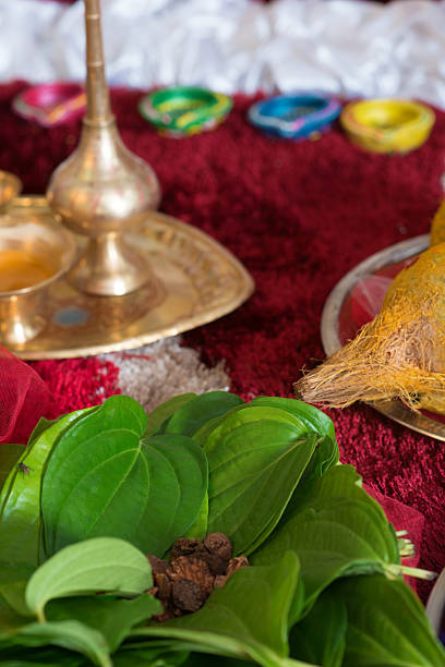 istock Traditional Indian Hindu religious praying items 507028862