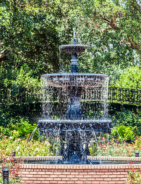 istock fountain at public park in Bellingraths gardens 507029099