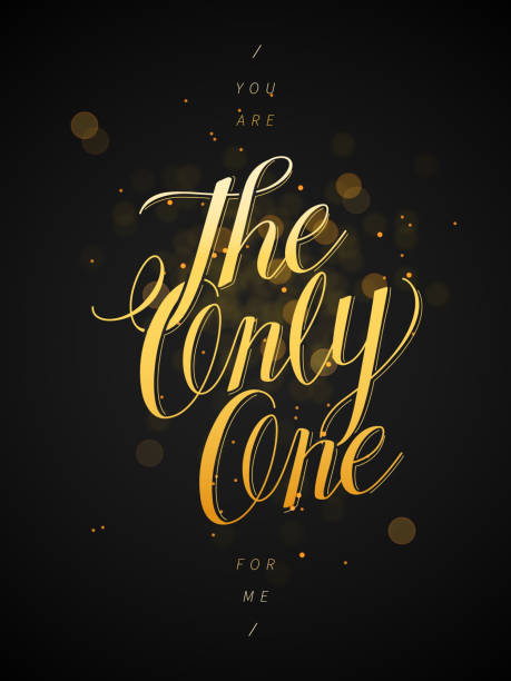 istock You are the only one for me calligraphy design 507030356
