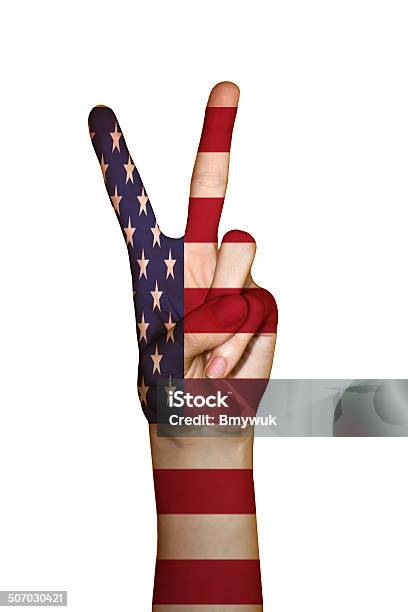 Mano Coperto Con Bandiera Di Stati Uniti Damerica - Fotografie stock e altre immagini di Bandiera - Bandiera, Caucasico, Composizione verticale