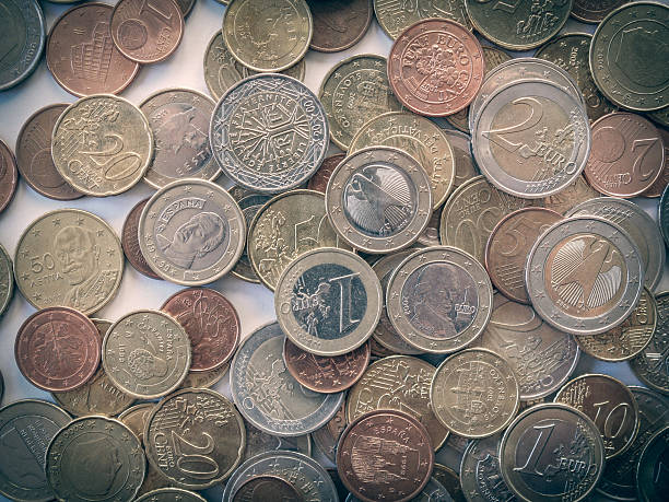 istock Retro look Euro coin 507031163