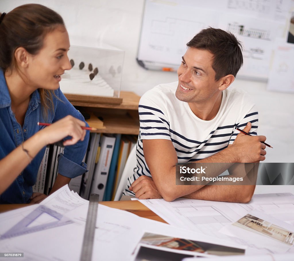 Das Projekt beginnt am schön - Lizenzfrei Arbeiten Stock-Foto