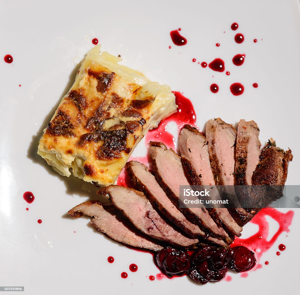 Duck Breast With Sauce Stock Photo - Download Image Now - Appetizer