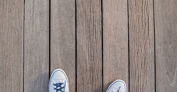 istock shoe on wooden floor 507032220
