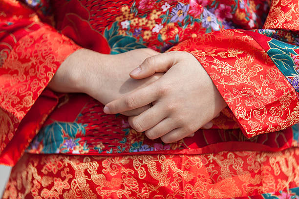 istock Asian bride wedding dress 507032818